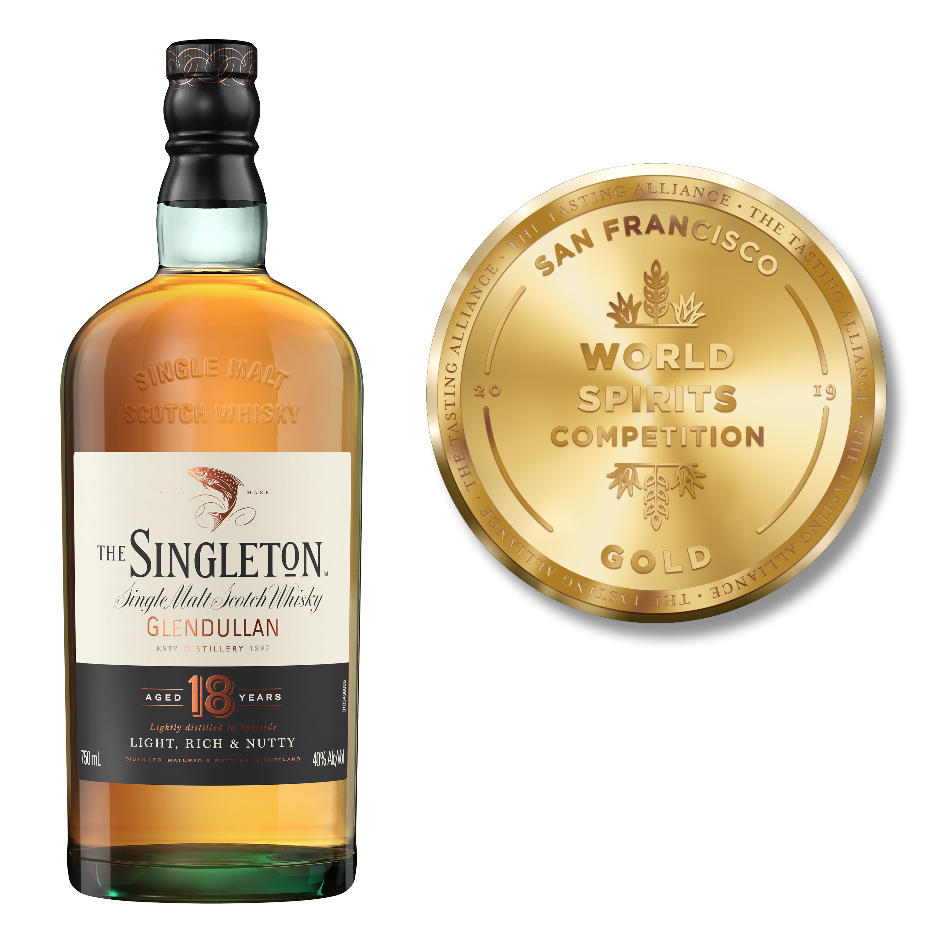 The Singleton of Glendullan Scotch Single Malt 18 Year 750ml