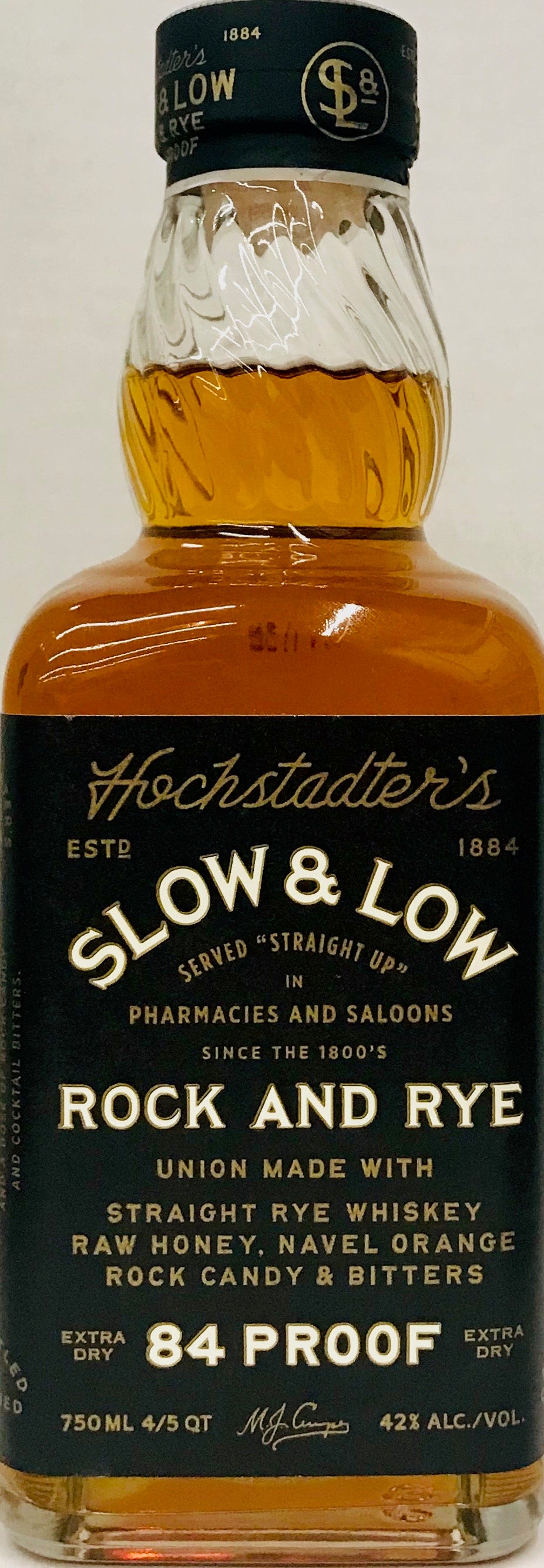 Hochstadter's Slow & Low Rock and Rye 750ml