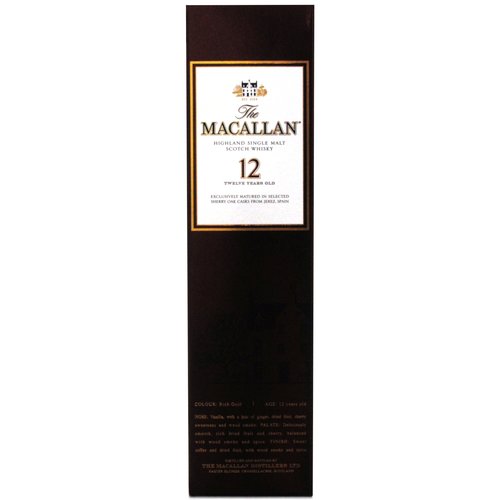 The Macallan Sherry Oak Scotch Single Malt 12 Year 750ml