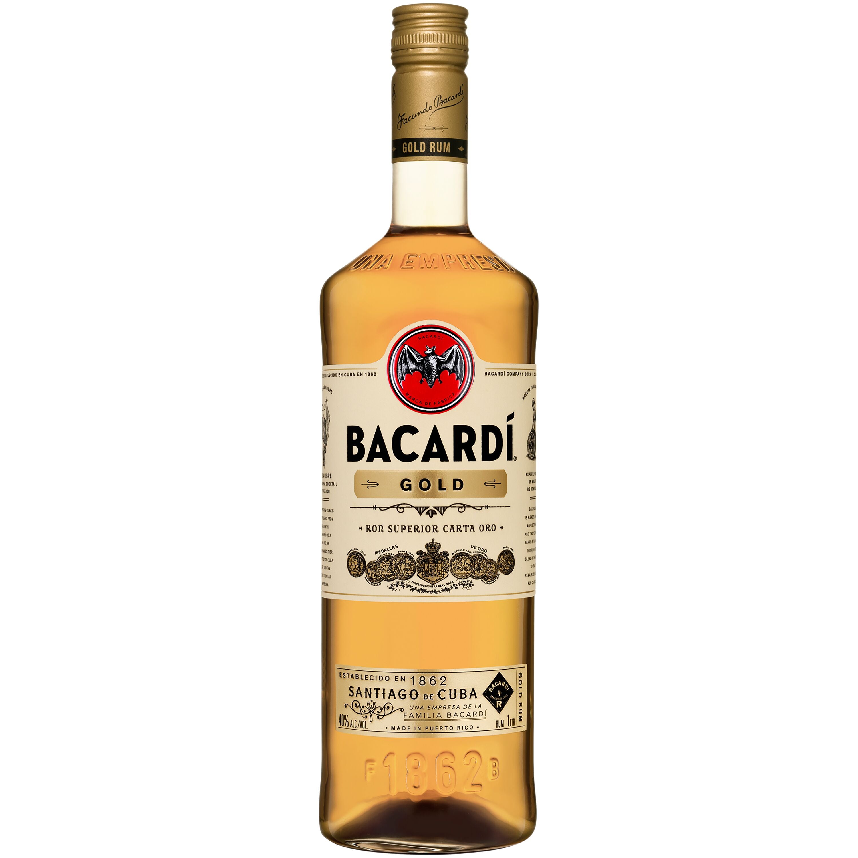 Bacardi Rum Gold 1.00L