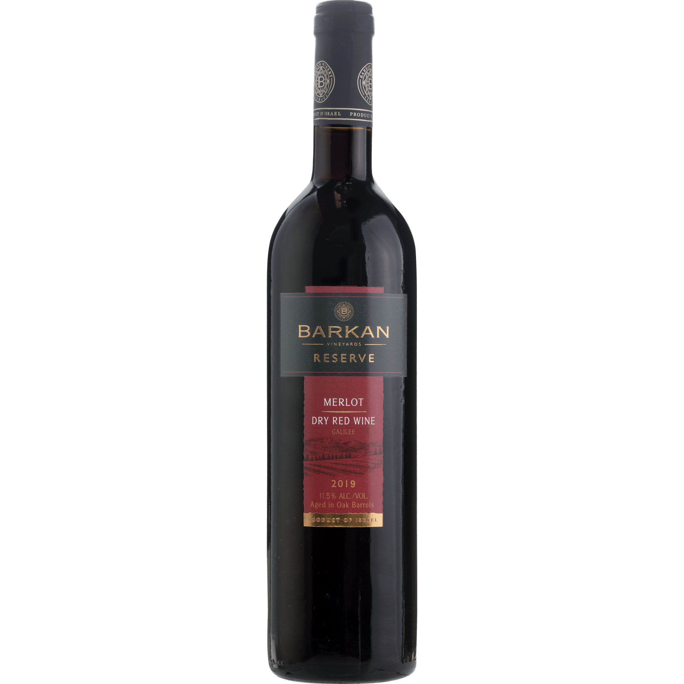 Barkan Vineyards 14 Months Barrel Aged Merlot Reserve 750ml