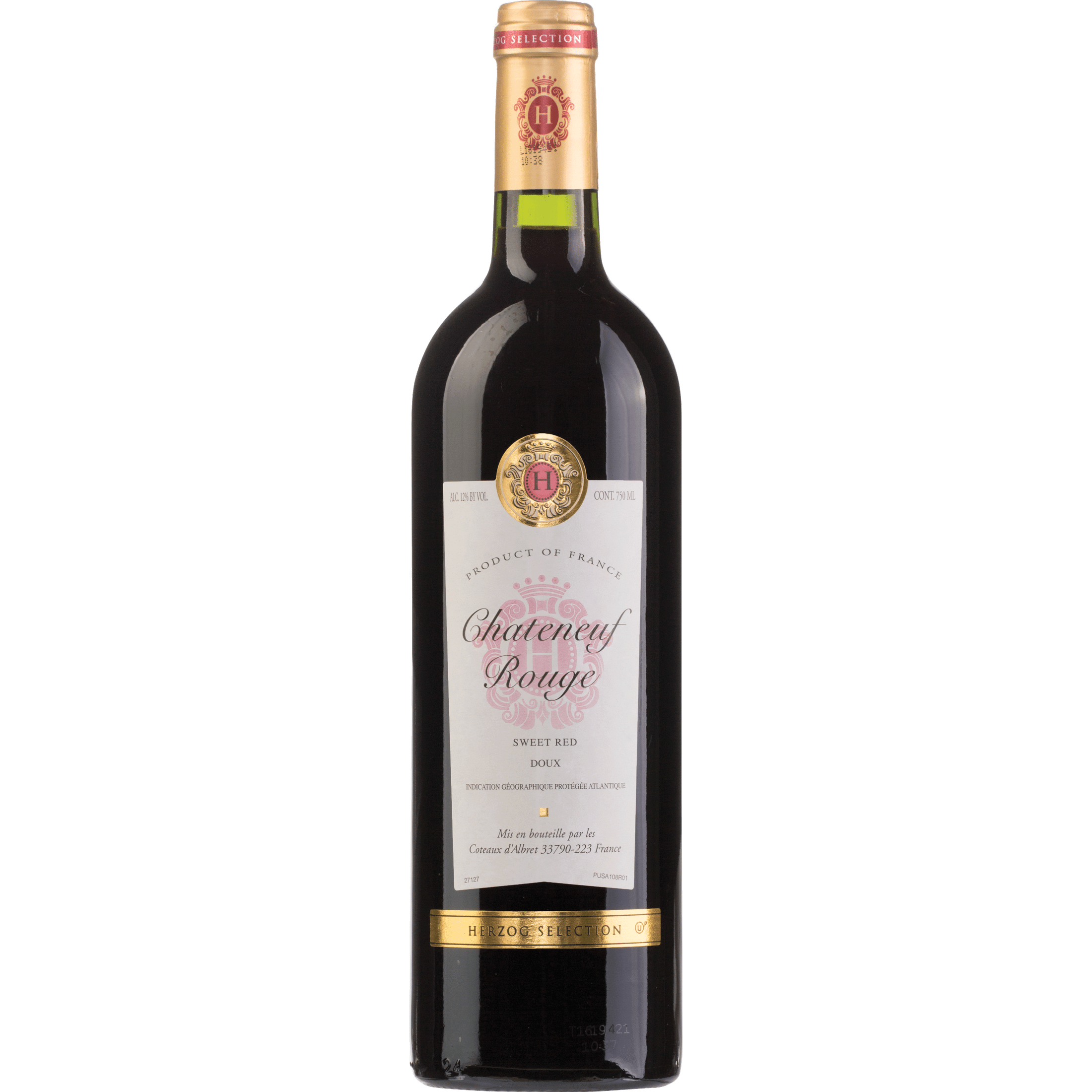 Herzog Selection Chateneuf Rouge Sweet Red Wine 750ml