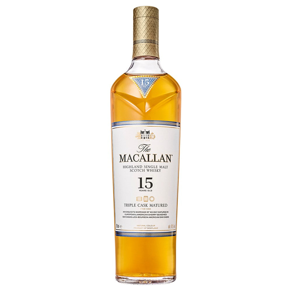 The Macallan Triple Cask Matured 15 Years Old Scotch Whisky - 750ml Bottle