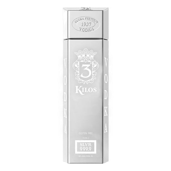 3 Kilos Vodka Silver 999.9 Flavored - 750ml Bottle