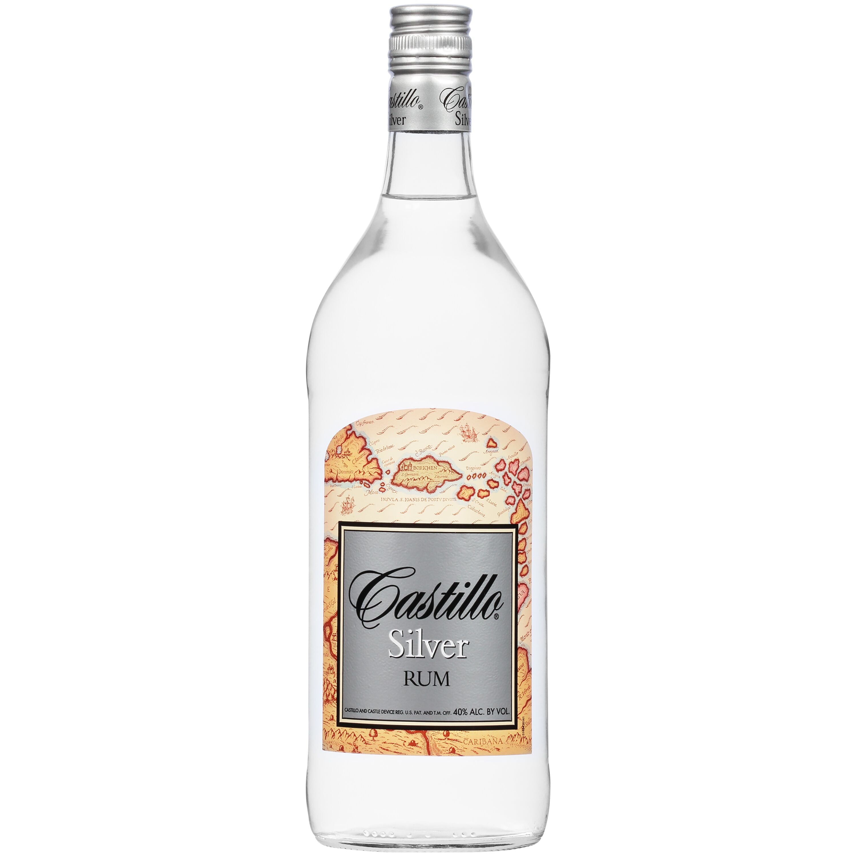 Castillo Silver Rum White - 1L Bottle