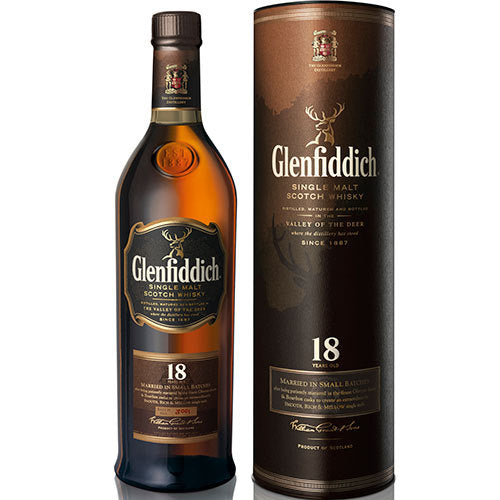 Glenfiddich Scotch Single Malt 18 Year Small Batch 750ml